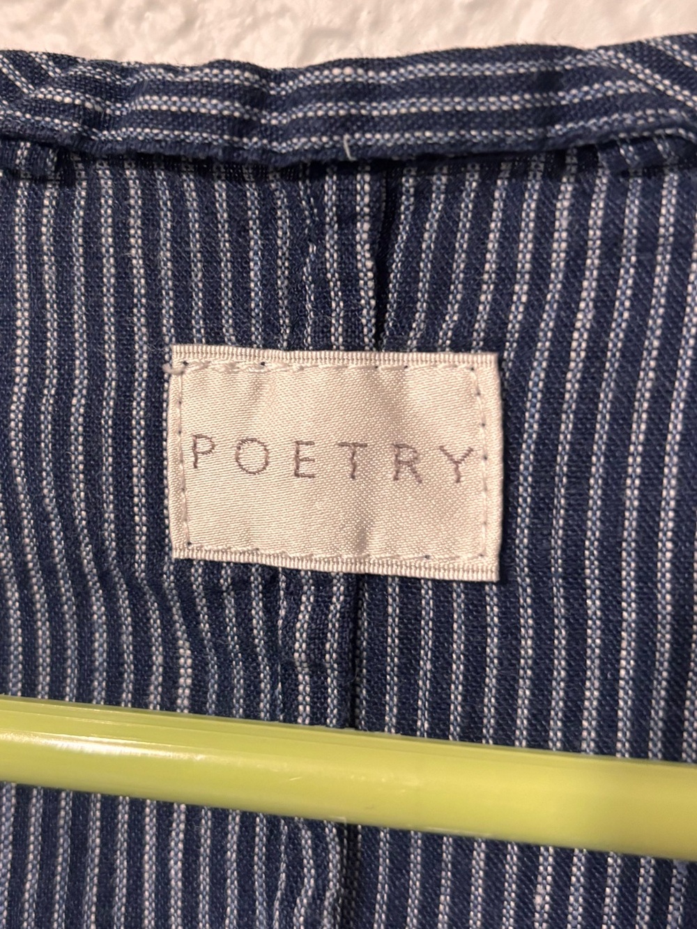 Poetry Linen Striped Lagenlook Tunic Size 18 - Picture 2 of 6